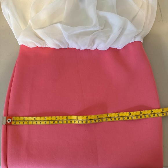 Rue 21 Peach White Color Block Strapless Dress Small Pre-owned - Picture 9 of 12